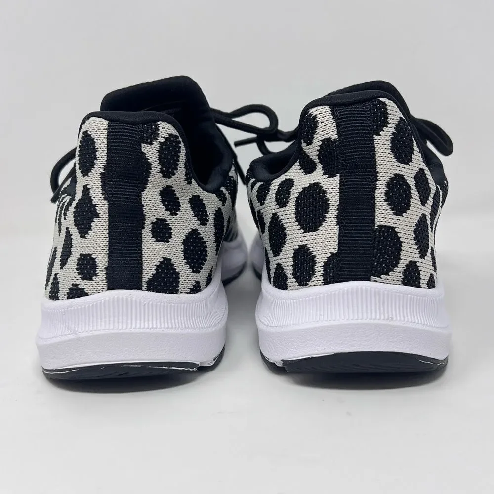 Athletic Works Women's Soft Running Athletic Sneaker 6.5 Black White